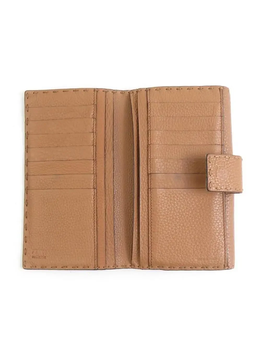 Auth Fendi Selleria Bifold Long Wallet #280353F17B